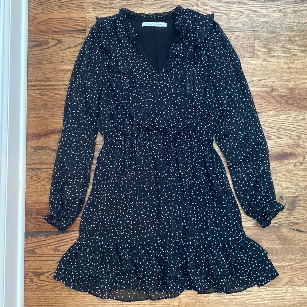Adorable, Cinch-Waist, Ruffle Detail Cupcakes and Cashmere Dress, Size Small